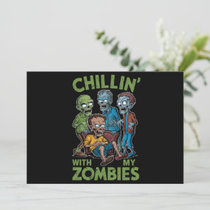 Chillin met mijn Zombies Halloween jongens Kinder  Kaart