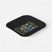 Chillin met mijn Zombies Halloween jongens Kinder  Papieren Bordje (Gebogen)