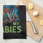 Chillin met mijn Zombies Halloween jongens Kinder Theedoek (Quarter Fold)