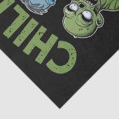 Chillin met mijn Zombies Halloween jongens Kinder  Tissuepapier (Detail)