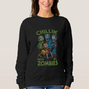 Chillin met mijn Zombies Halloween jongens Kinder  Trui