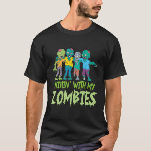 Chillin 'Met Mijn Zombies Halloween Kinder Grappig T-shirt
