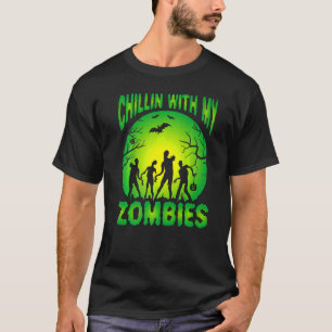 Chillin met mijn Zombies Horror Nights jongens mei T-shirt