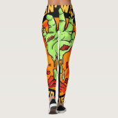 Chillin met mijn zombies Leggings (Achterkant)