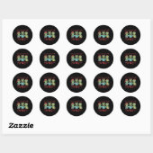 Chillin Met Mijn Zombies Leuk Halloween Ronde Sticker (Vel)