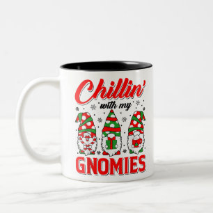 Chillin met m'n kerstkerstkerstkerstkerstkerstkers tweekleurige koffiemok