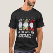Chillin met My Gnomies Funny Kinder Family Gnomen T-shirt (Voorkant)