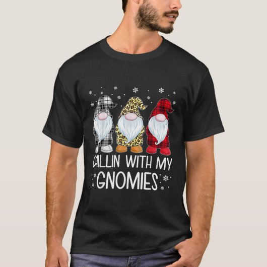 Chillin met My Gnomies Funny Kinder Family Gnomen T-shirt (Voorkant)