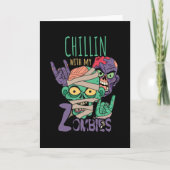 Chillin met zombies kaart (Voorkant)