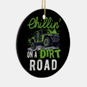 Chillin' op een onverharde weg naast elkaar UTV Of Keramisch Ornament (Rechts)