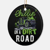 Chillin' op een onverharde weg naast elkaar UTV Of Keramisch Ornament (Links)