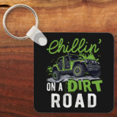 Chillin' op een onverharde weg naast elkaar UTV Of Sleutelhanger (Voorkant)
