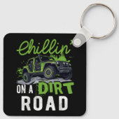 Chillin' op een onverharde weg naast elkaar UTV Of Sleutelhanger (Achterkant)