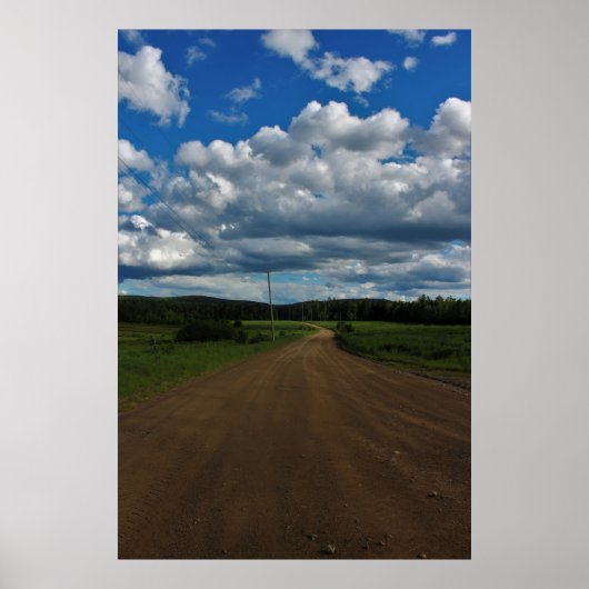 Chillin op een vuile weg poster (Voorkant)