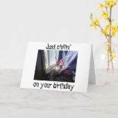 **CHILLIN'** OP JE "VERJAARDAG" HOOP JE DAT OOK TE KAART (Gele Bloem)