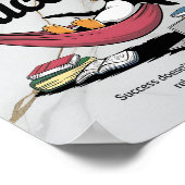 Chillin' op weg naar succes Penguin Poster (Hoek)