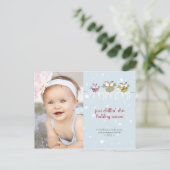 Chillin Owls Photo Holiday Briefkaart (Staand voorkant)