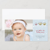 Chillin' Owls Premium 4x8-fotokaart Feestdagenkaart (Voorkant / Achterkant)