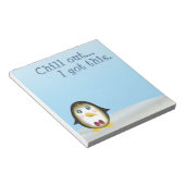 Chillin' Penguin - Chill out, ik heb dit. Notitieblok (Schuin)