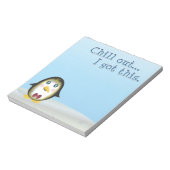 Chillin' Penguin - Chill out, ik heb dit. Notitieblok (Linkerzijde)