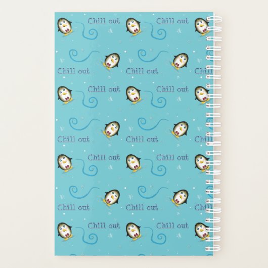 Chillin' Penguin - Chill out, ik heb dit. Planner (Achterkant)