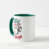Chillin’ Penguin – Holiday Snow Fun Mok (Voorkant links)