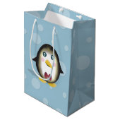 Chillin' Penguin Medium Cadeauzakje (Voorkant Gekanteld)