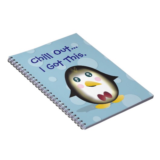 Chillin' Penguin Notitieboek (Rechterzijde)