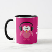 Chillin' roze eigenaar met hoofdtelefoon mok (Links)