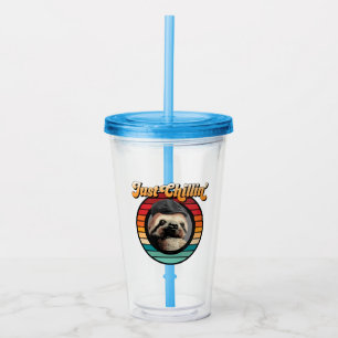 Chillin’ Sloth Acryl Drinkbeker