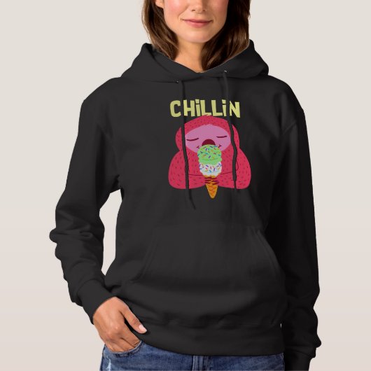 Chillin Sloth Chilling Hoodie (Voorkant)
