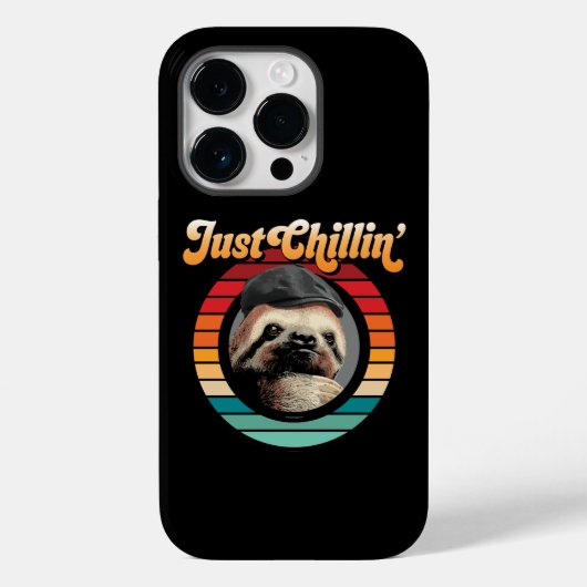 Chillin’ Sloth Hoesje-Mate iPhone Case (Achterkant)
