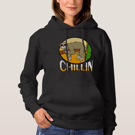 Chillin Sloth Hoodie (Voorkant)