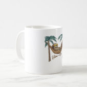 Chillin' Sloth in een hangmat Oversized T-shirt Koffiemok (Voorkant links)