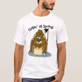 Chillin til Spring Groundhog T-shirt (Voorkant)