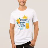 Chillin' Under the Sun – Summer Beach T-Shirt  (Voorkant)