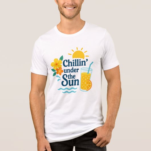 Chillin' Under the Sun – Summer Beach T-Shirt (Voorkant)