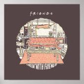 Chillin' with FRIENDS™ Cartoon Poster (Voorkant)