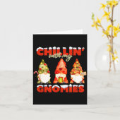Chillin' With My Gnomies Christmas Matching Family Kaart (Gele Bloem)