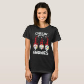 Chillin With My Gnomies Gnome Christmas Pamajas F T-shirt (Voorkant volledig)