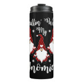 Chillin With My Gnomies Santa Claus Garden Gnome Thermosbeker (Voorkant)