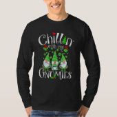Chillin With My Gnomies, St. Patrick Day Gnomes Ga T-shirt (Voorkant)