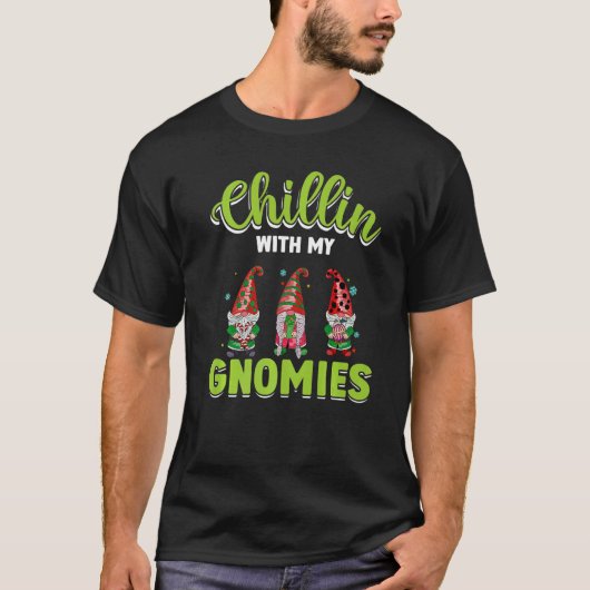 Chillin With My Gnomies St Patrick Day Gnomes Gard T-shirt (Voorkant)