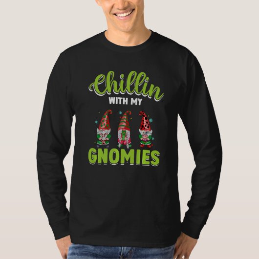 Chillin With My Gnomies St Patrick Day Gnomes Gard T-shirt (Voorkant)