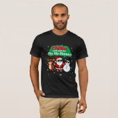 Chillin’ with My Ho Ho Homies | Funny Christmas Ca T-shirt (Voorkant volledig)