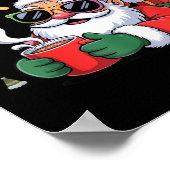 Chillin With My Ho Ho Homies Funny Santa Christmas Poster (Hoek)