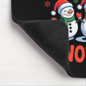 Chillin With My Snowmie Funny Christmas Snowman  Muismat (Hoek)