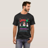 Chillin With My Snowmies -Cute Snowman Christmas  T-shirt (Voorkant volledig)