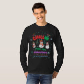Chillin With My Snowmies -Cute Snowman Christmas T-shirt (Voorkant volledig)
