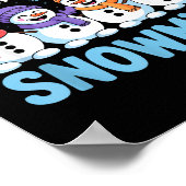 Chillin With My Snowmies Funny Winter Snow Friends Poster (Hoek)